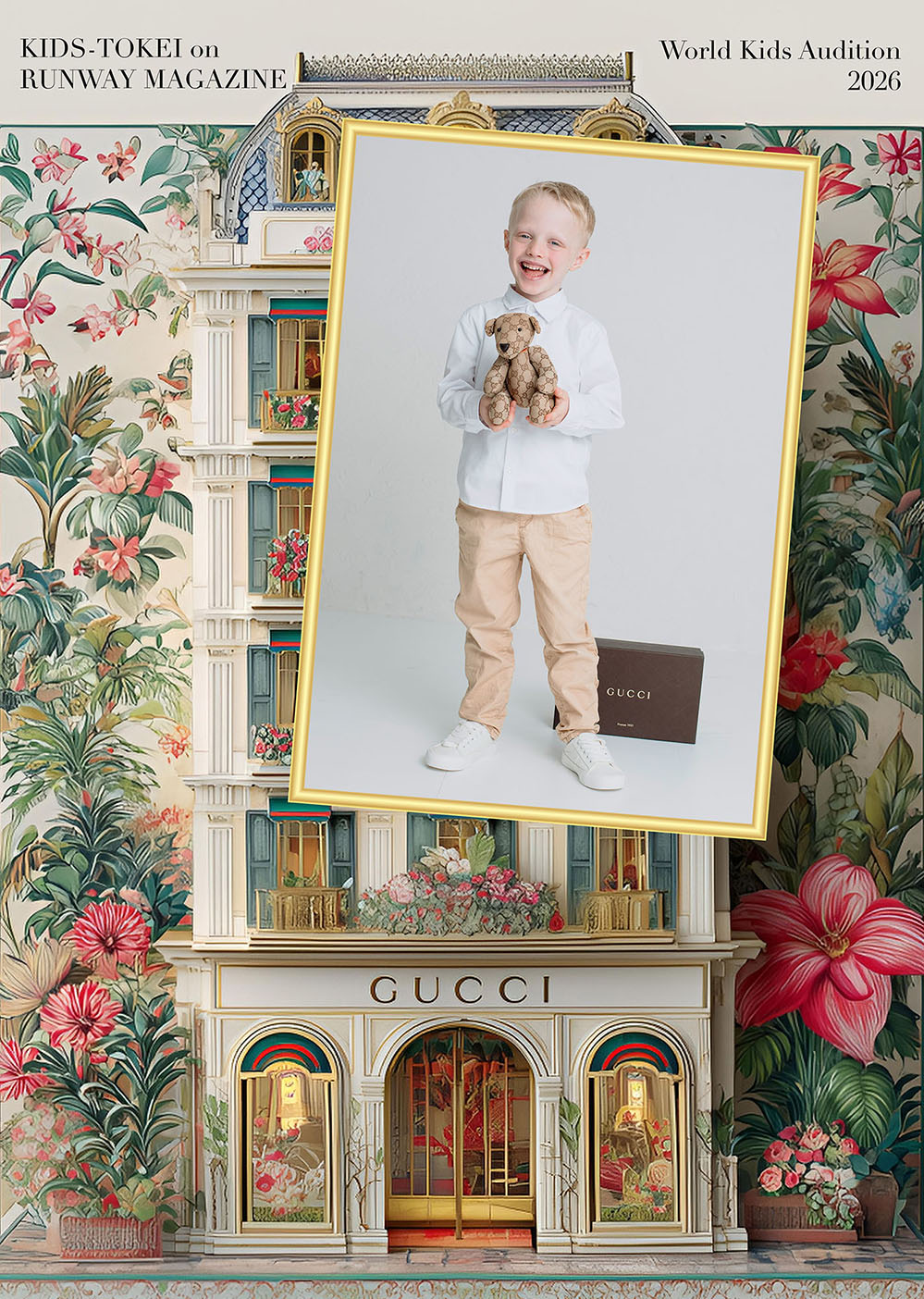 runway magazine GUCCI ポスター