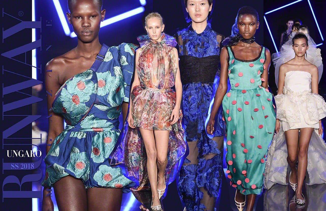 Emanuel Ungaro Primavera Verão 2018 por Runway revista