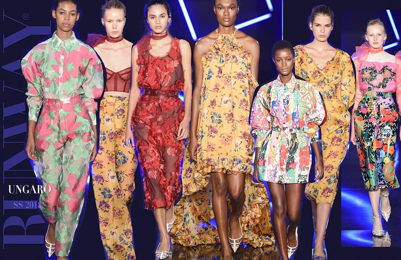 Emanuel Ungaro Primavera Verão 2018 por Runway revista