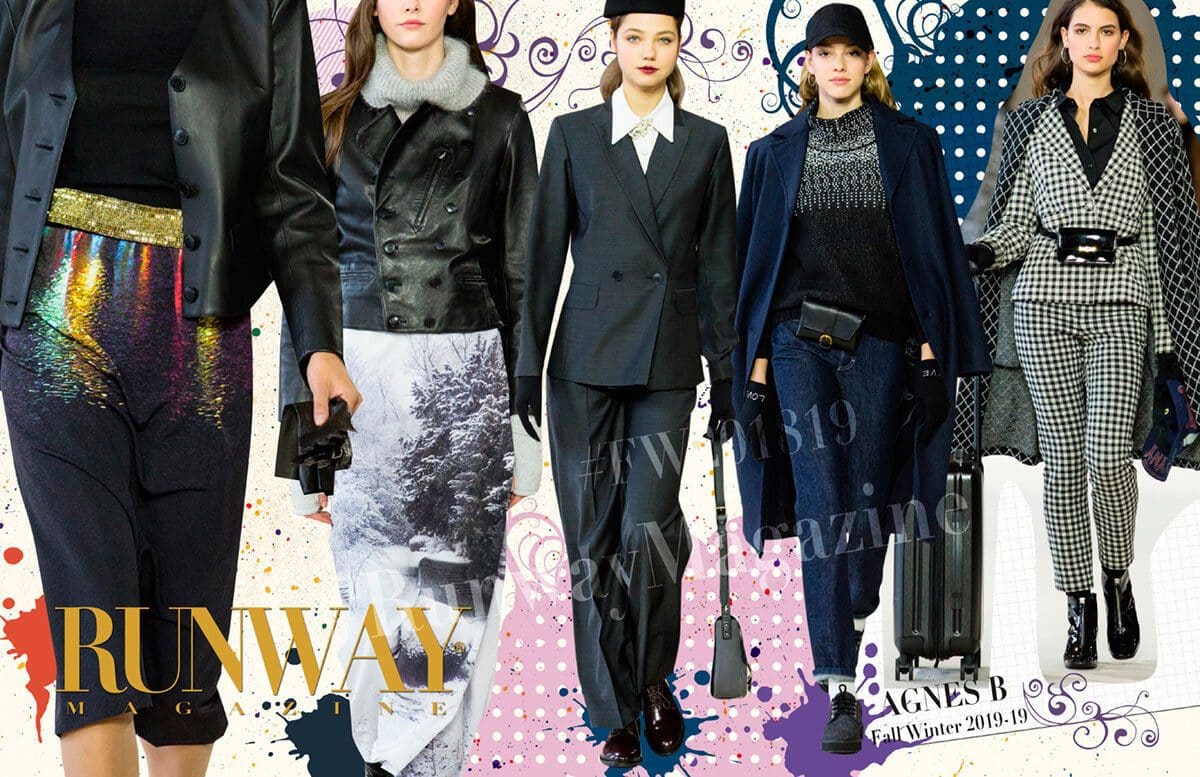 AGNES B outono-inverno 2018-2019 por Runway Revista Paris FW