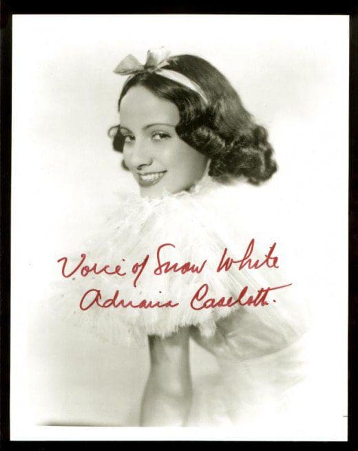 Adriana Caselotti Branca de Neve 8 fatos fascinantes sobre Walt Disney