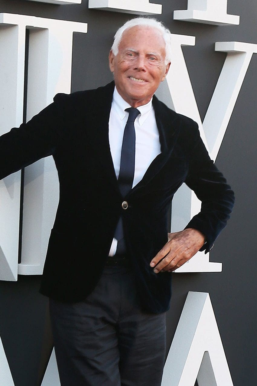 Giorgio Armani por Runway revista