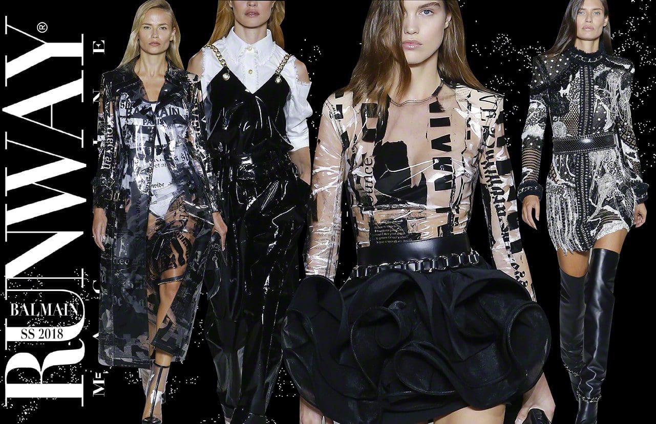 BALMAIN Primavera Verano 2018 de Runway Revistas