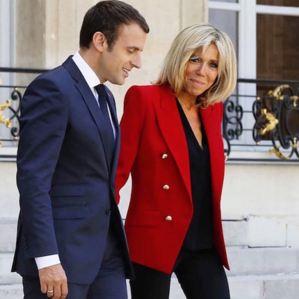 Brigitte Macron dans Alexandre Vauthier par Runway Magazine