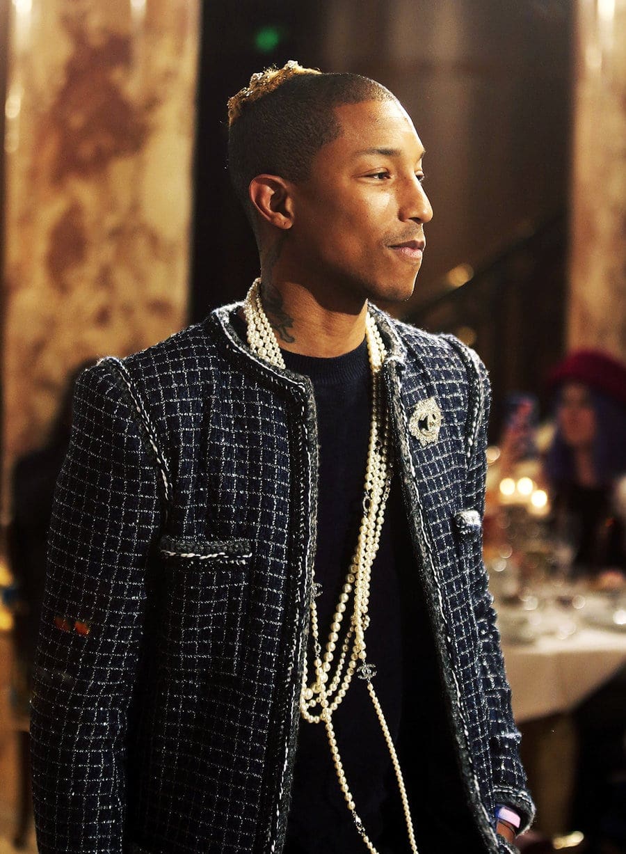 Camus: AP: REX: Shutterstock-pharrel-williams-chanel-metiers-dart-event-6-dic-2016 Pharrell Williams