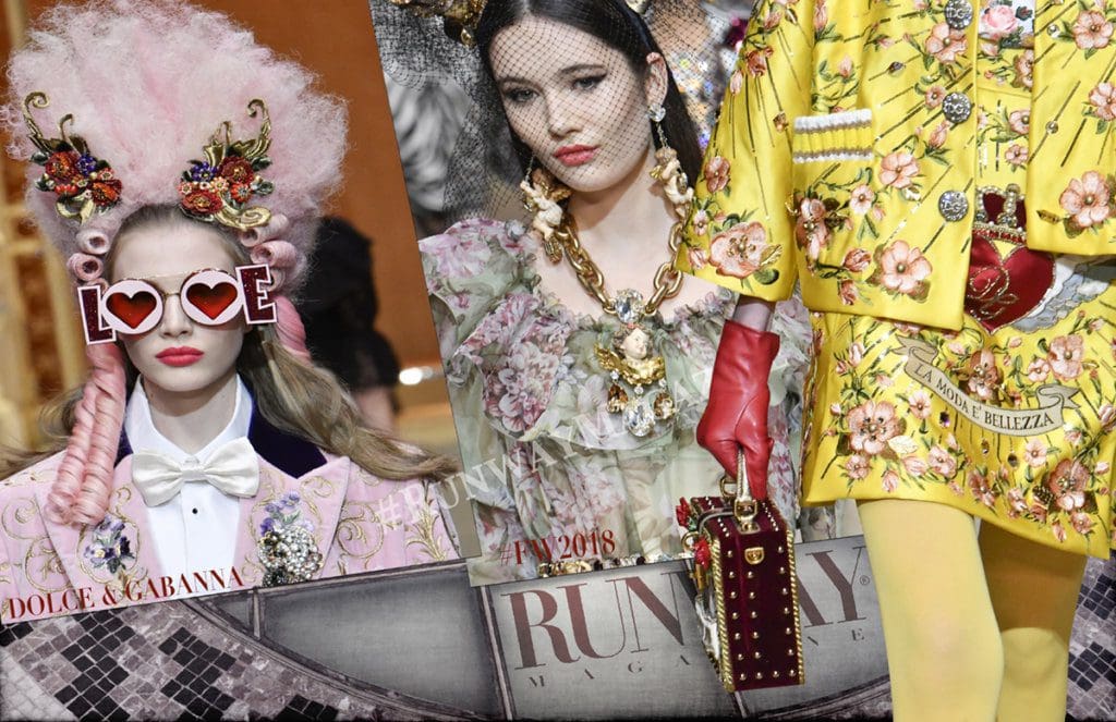 Dolce Gabanna Otoño Invierno 2018 2019 por Runway Revista Milán