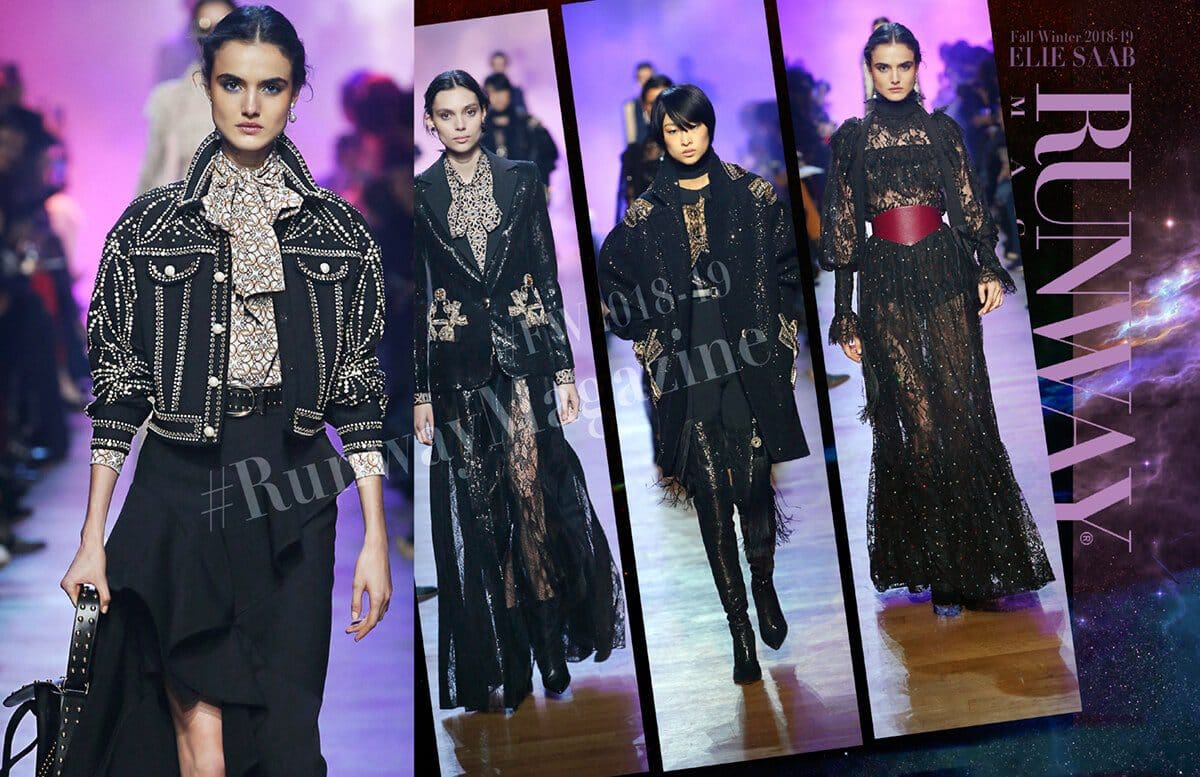Elie Saab von Runway Magazin Paris Herbst Winter 2018-2019