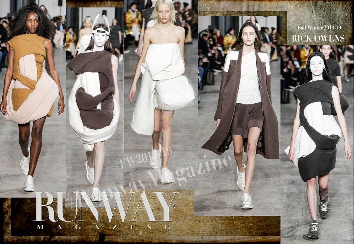 リックオウエンス2018年秋冬 Runway マガジンPFW
