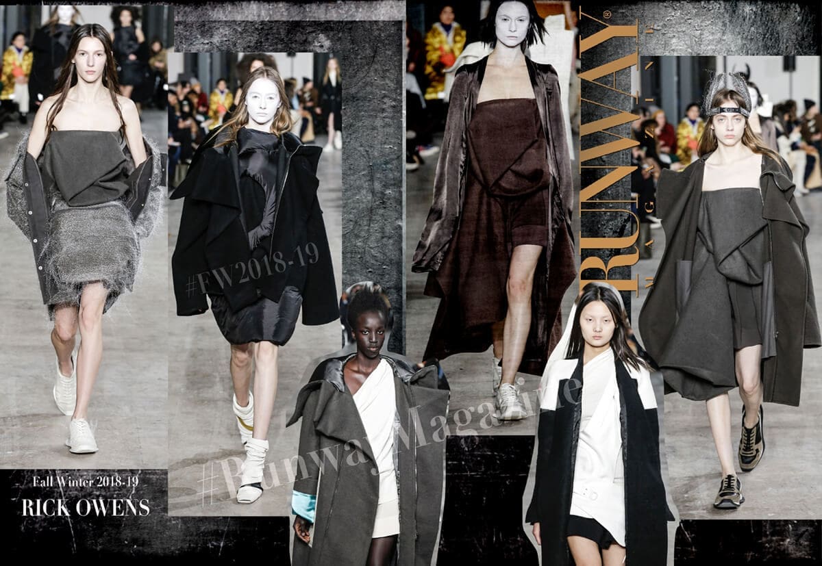 リックオウエンス2018年秋冬 Runway マガジンPFW