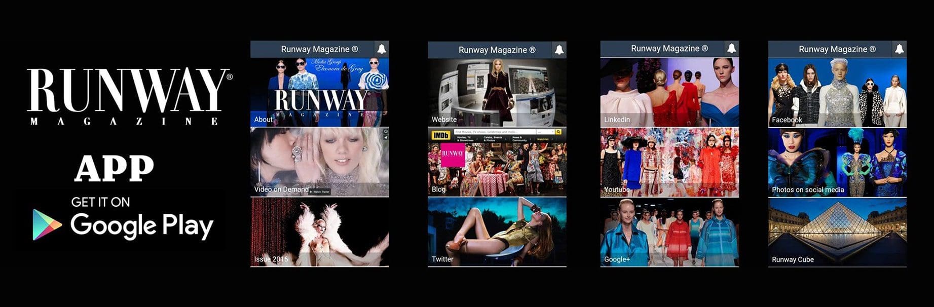 RUNWAY GooglePlayのMAGAZINE