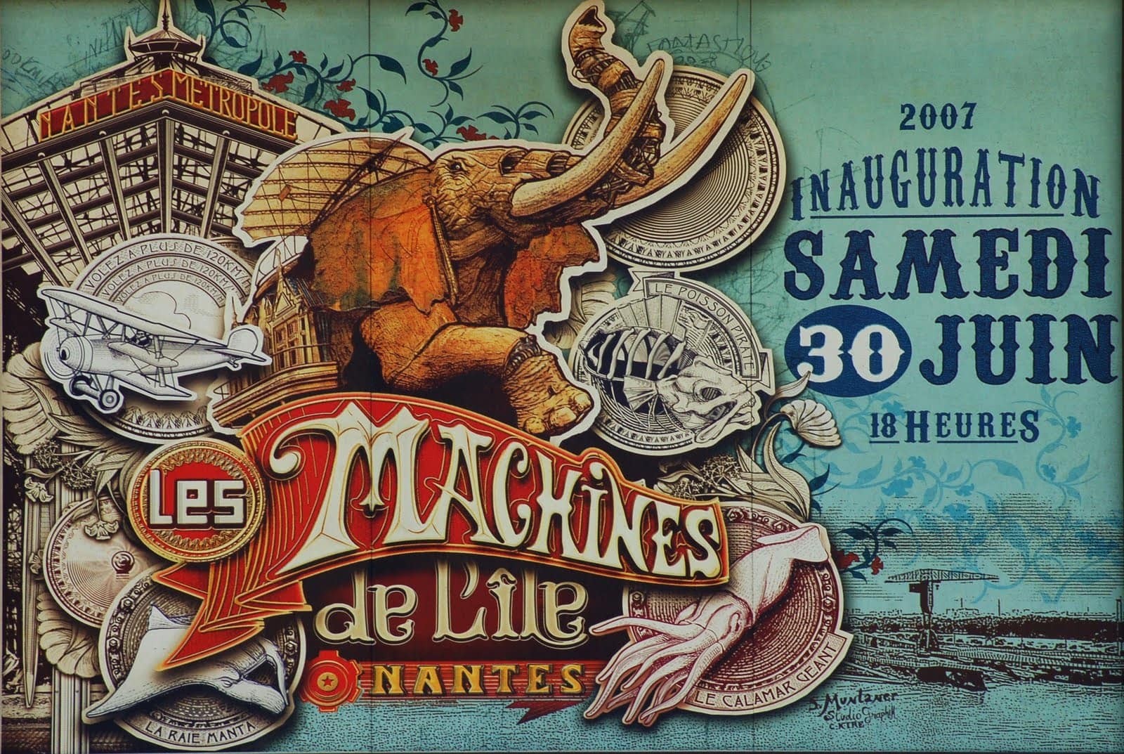 Runway-雑誌-Les-Machines-Nantes-Francois-Delaroziere-Pierre-Orefice-steampunk-mecanics-fashion-elephant-poster