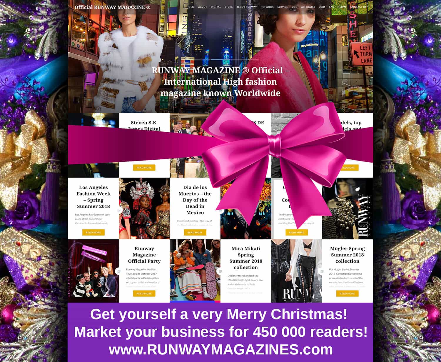 Runway-Magazine-Official-France-USA-web-site-NewYork-Paris-pink RUNWAY MAGAZINE - Merry Your Market for Christmas