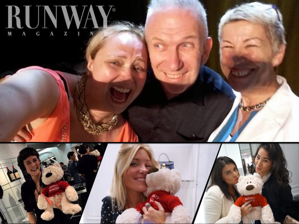Éléonora de Gray et Guillaumette Duplaix avec Jean Paul Gaultier RUNWAY MAGAZINE