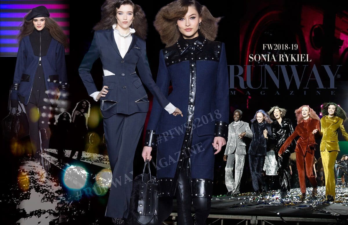 SONIA RYKIEL PFW von Runway Magazin Paris Herbst Winter 2018-2019