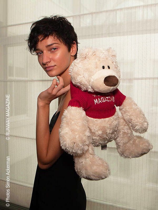 Jane Siskin, founder of "Cinq a Sept" at New York Fashion Week with Runway Magazine TEDDY RUNWAY