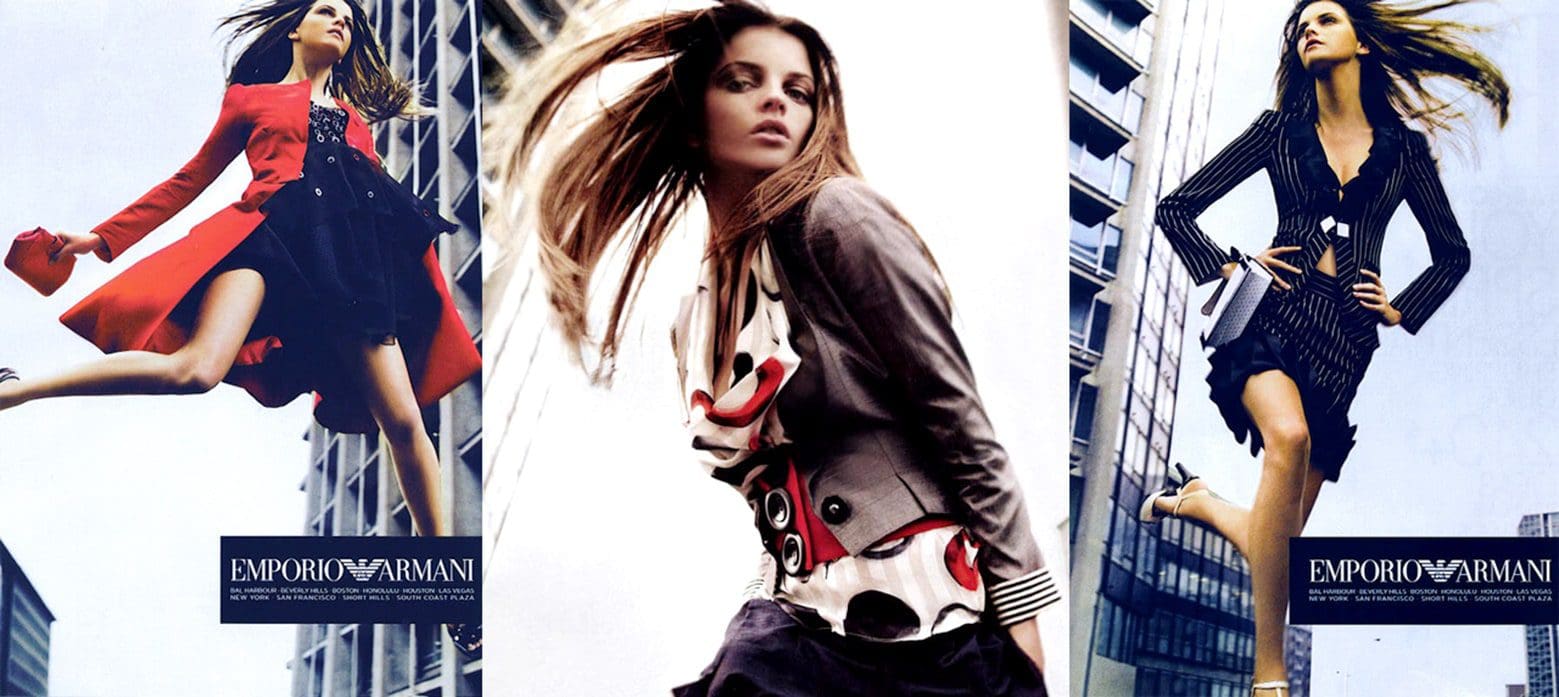 Armani Italian Fashion Designeri por Runway revista