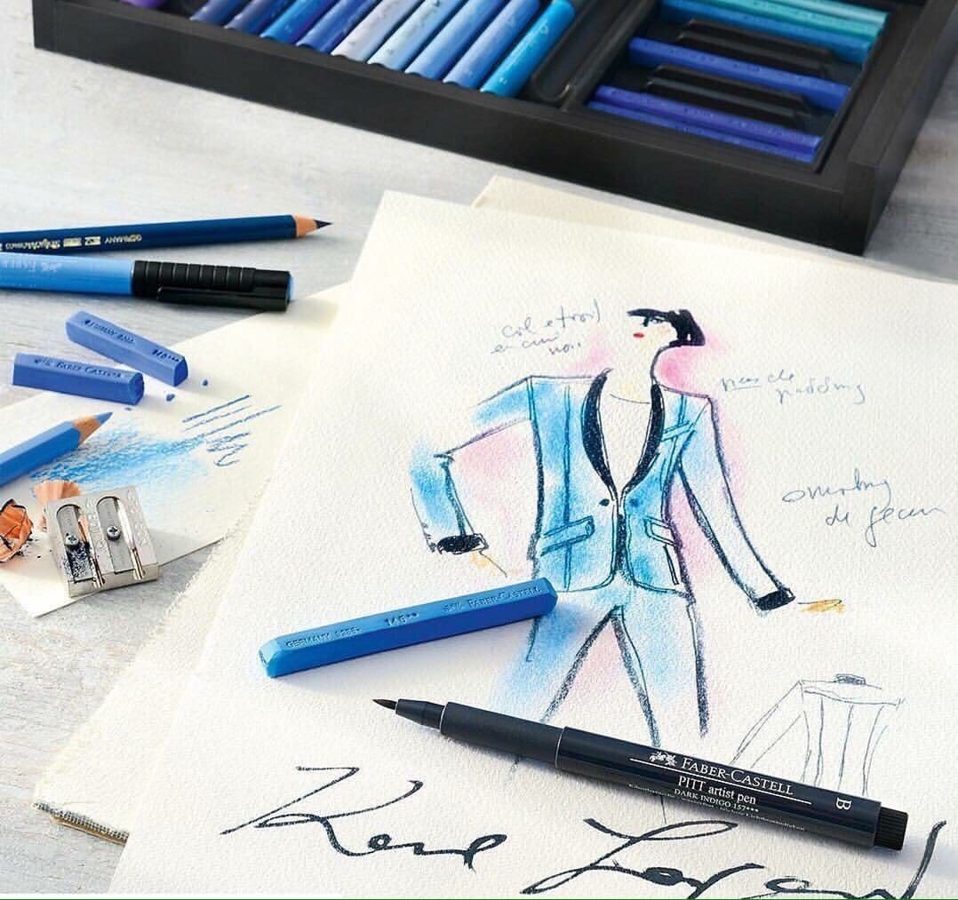 Criação Karl Lagerfeld com Faber-Castell por Runway revista