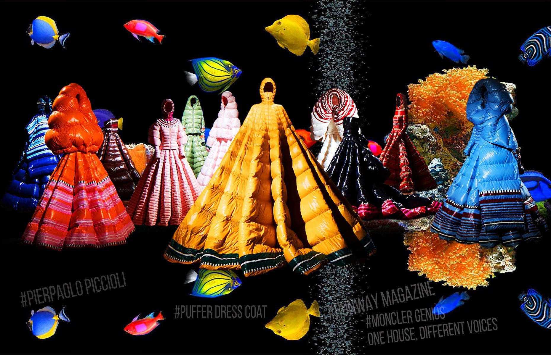 Pierpaolo Piccioli pour Moncler Genius automne hiver 2019-2020 - Doudoune - RUNWAY MAGAZINE