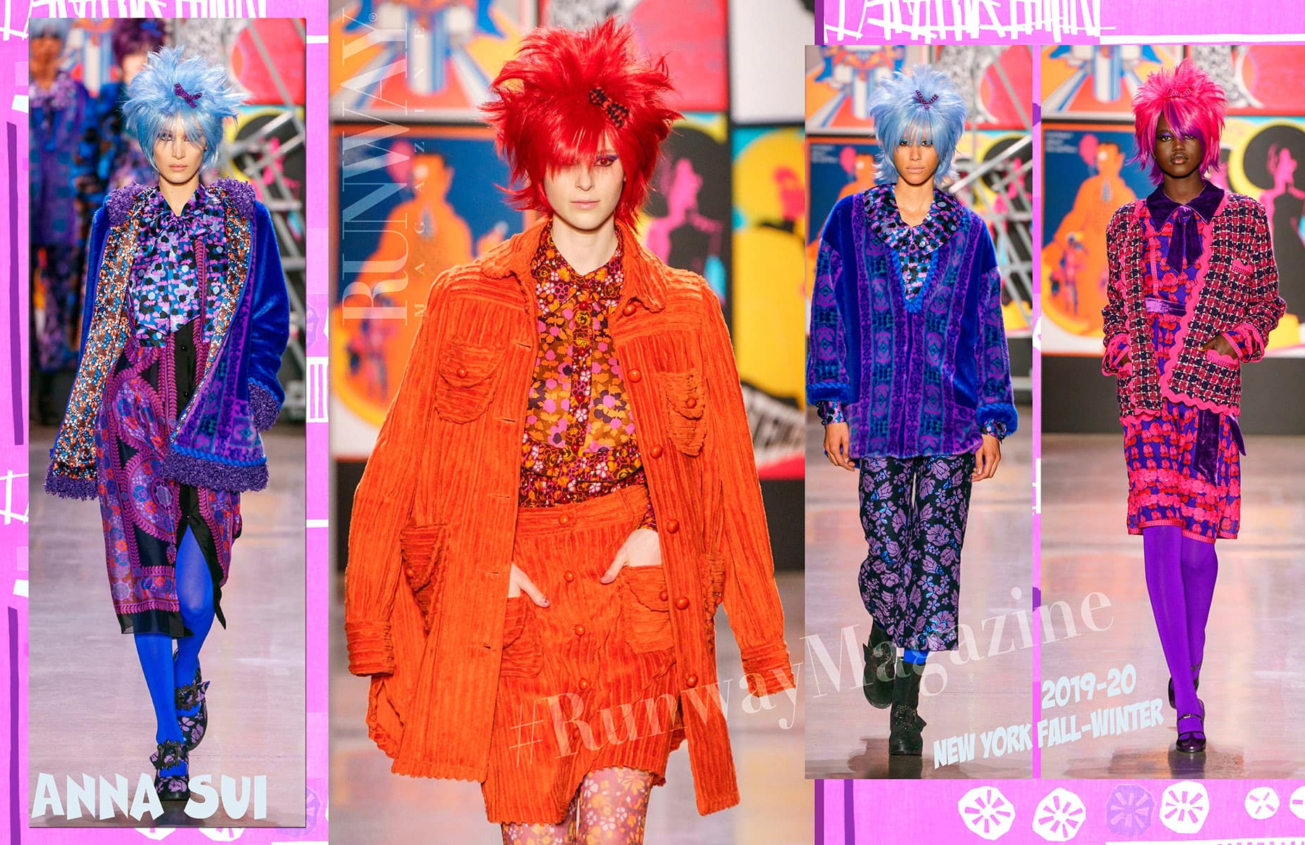 Anna Sui 2019 秋冬系列-2020 纽约 RUNWAY 杂志