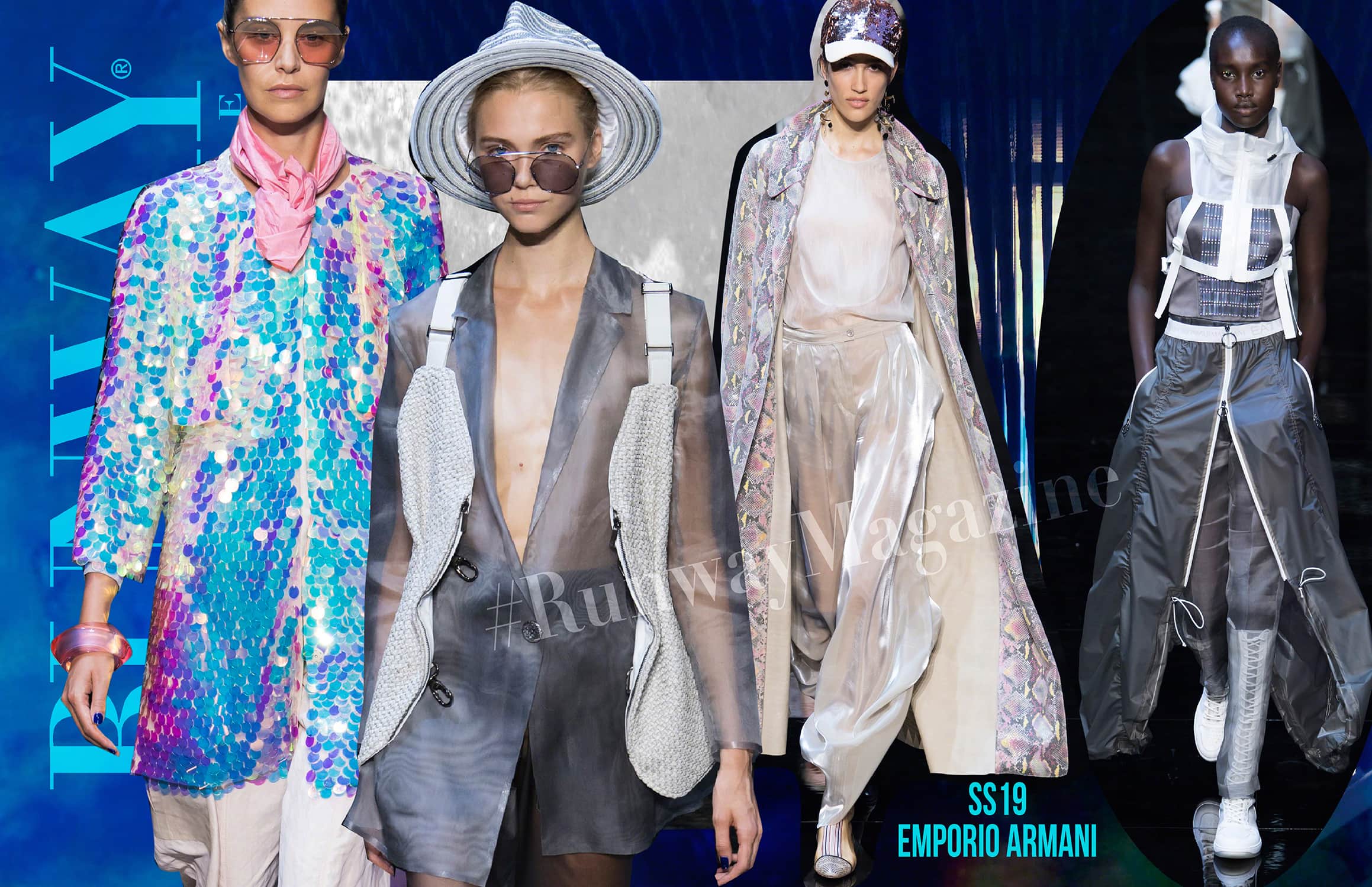 Emporio Armani Printemps Été 2019 Milan par RUNWAY MAGAZINE