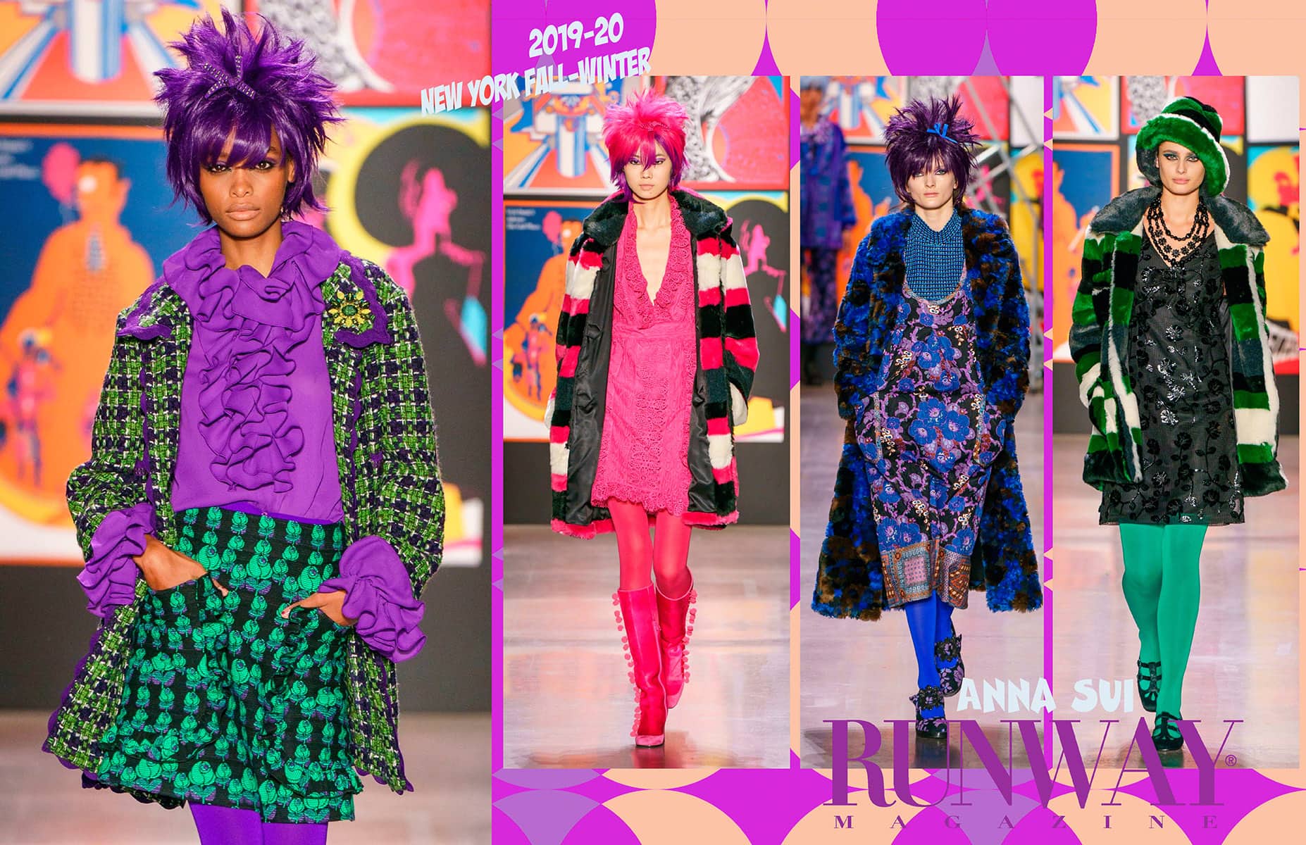 Anna Sui 2019 秋冬系列-2020 纽约 RUNWAY 杂志