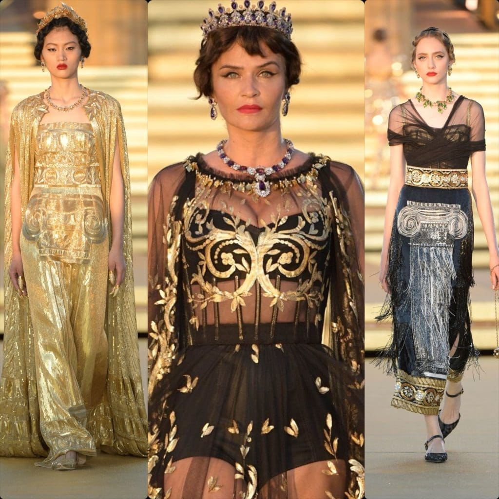 Dolce & Gabbana Alta Moda Temple of Concordia Sicily Fall Winter 2019-2020. RUNWAY MAGAZINE ® Collections