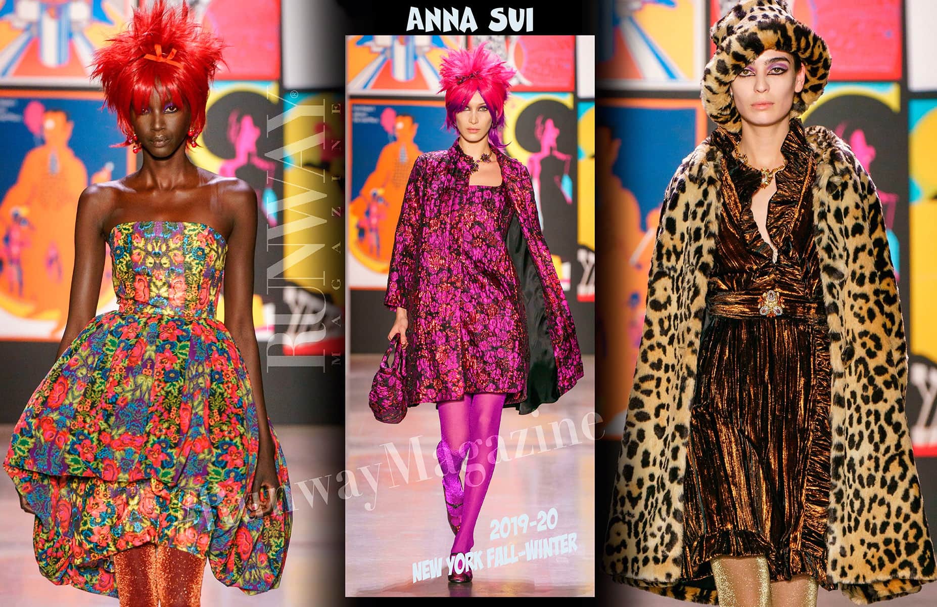 Anna Sui 2019 秋冬系列-2020 纽约 RUNWAY 杂志