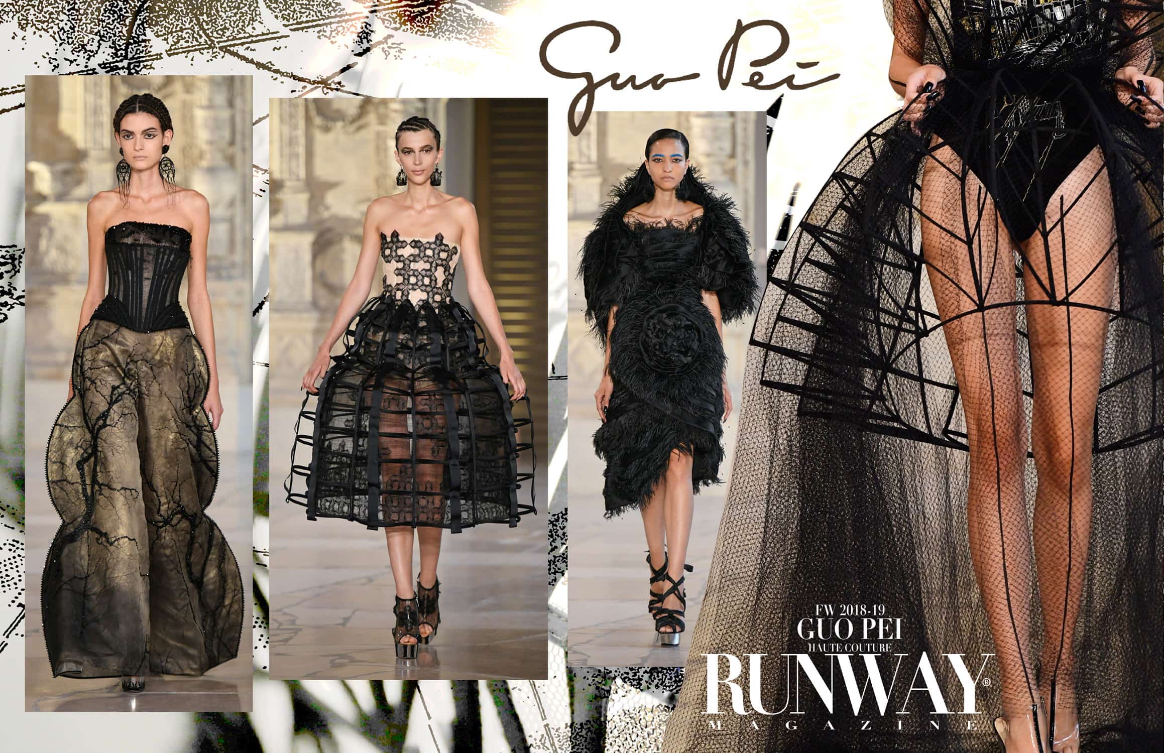 Guo Pei Haute Couture Outono-Inverno 2018-19 por RUNWAY MAGAZINE