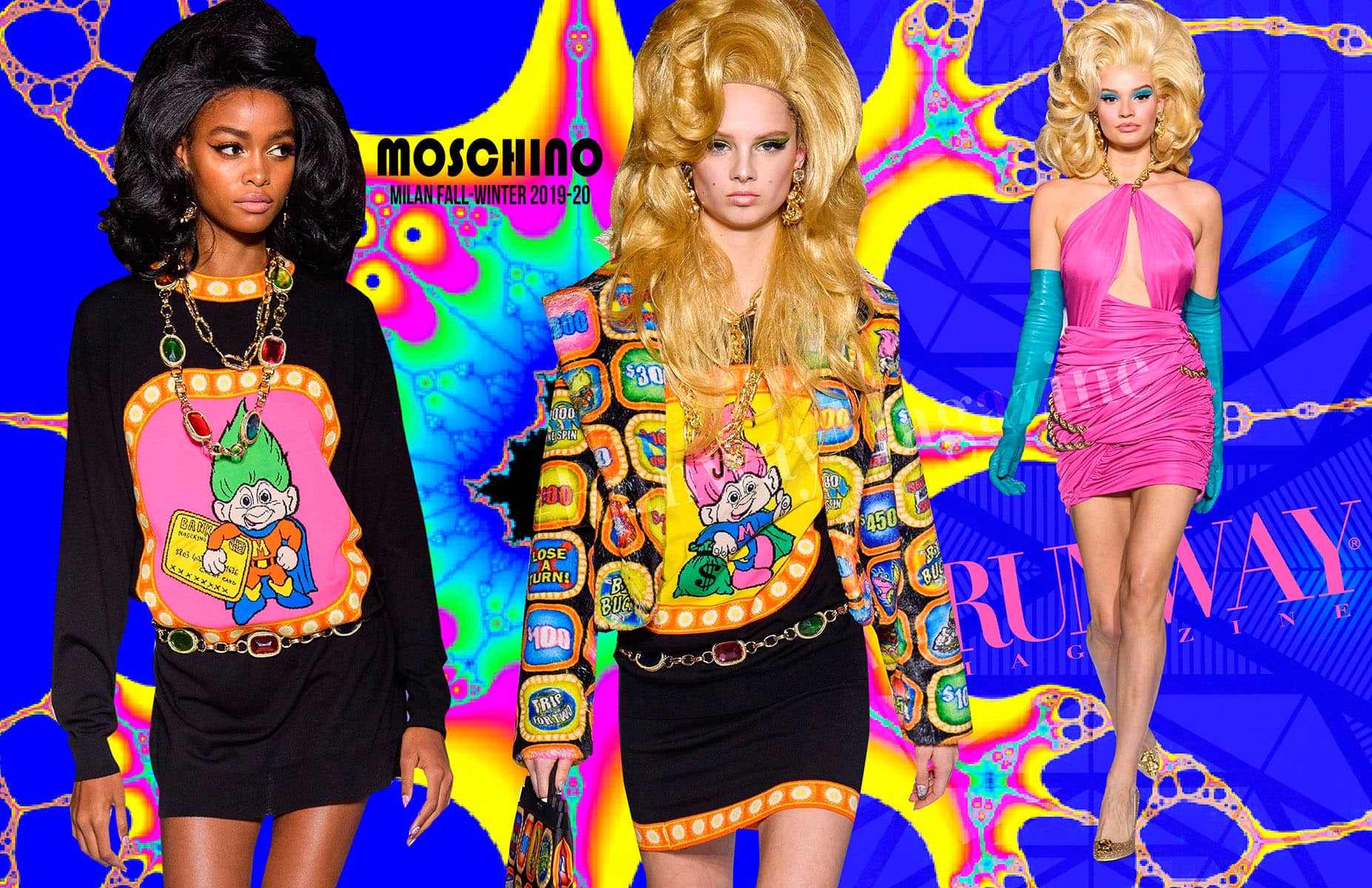 Moschino outono-inverno 2019-2020 Milan Runway revista