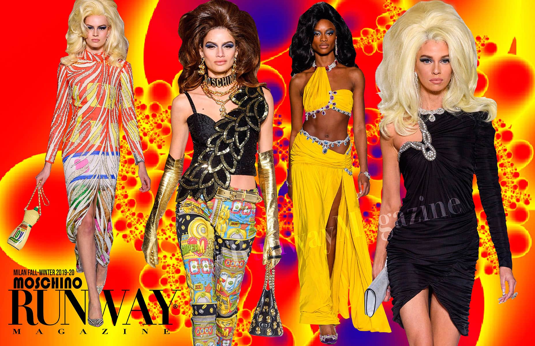 Moschino outono-inverno 2019-2020 Milan Runway revista