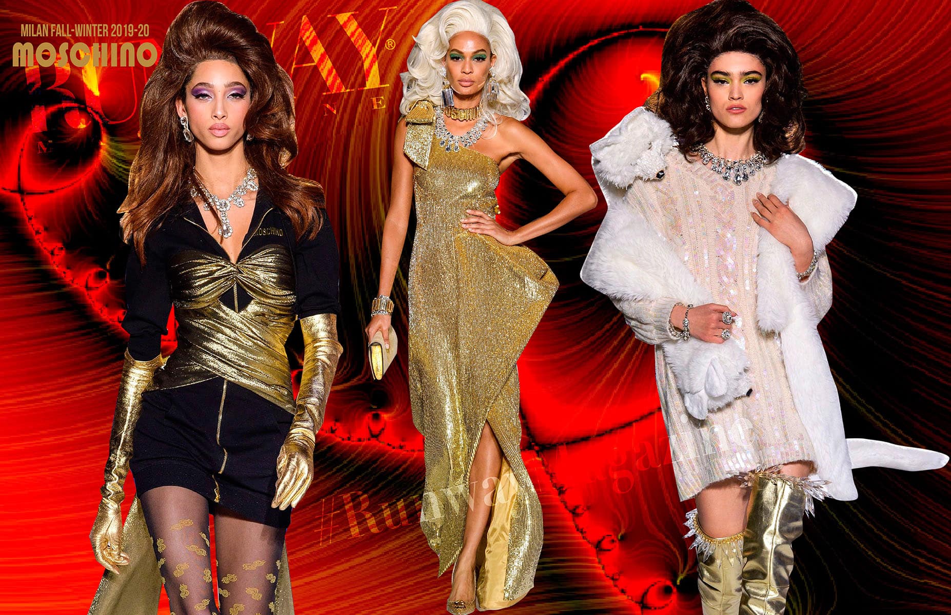 Moschino outono-inverno 2019-2020 Milan Runway revista