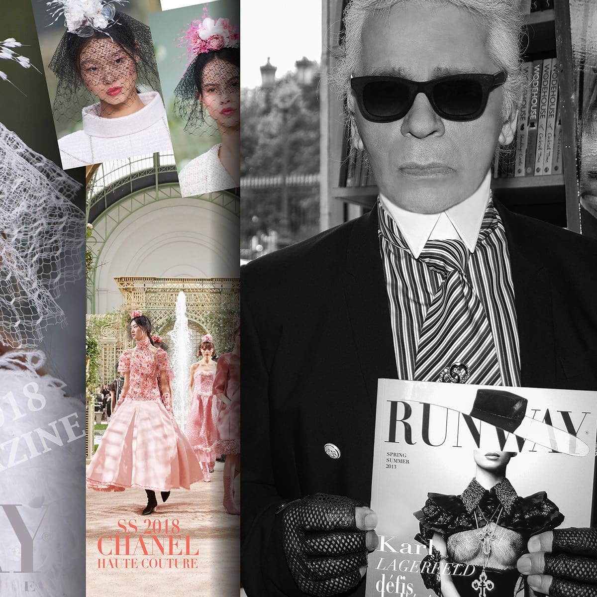 Karl Lagerfeld à l'appui de RUNWAY MAGAZINE