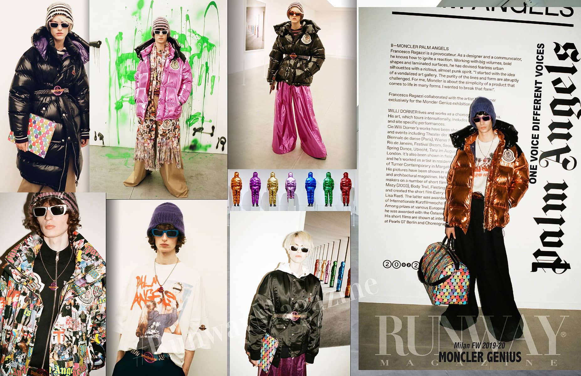 モンクレール ジーニアス 2019年秋冬2020 ミラノ - デザイナーPalm Angels Runway 雑誌