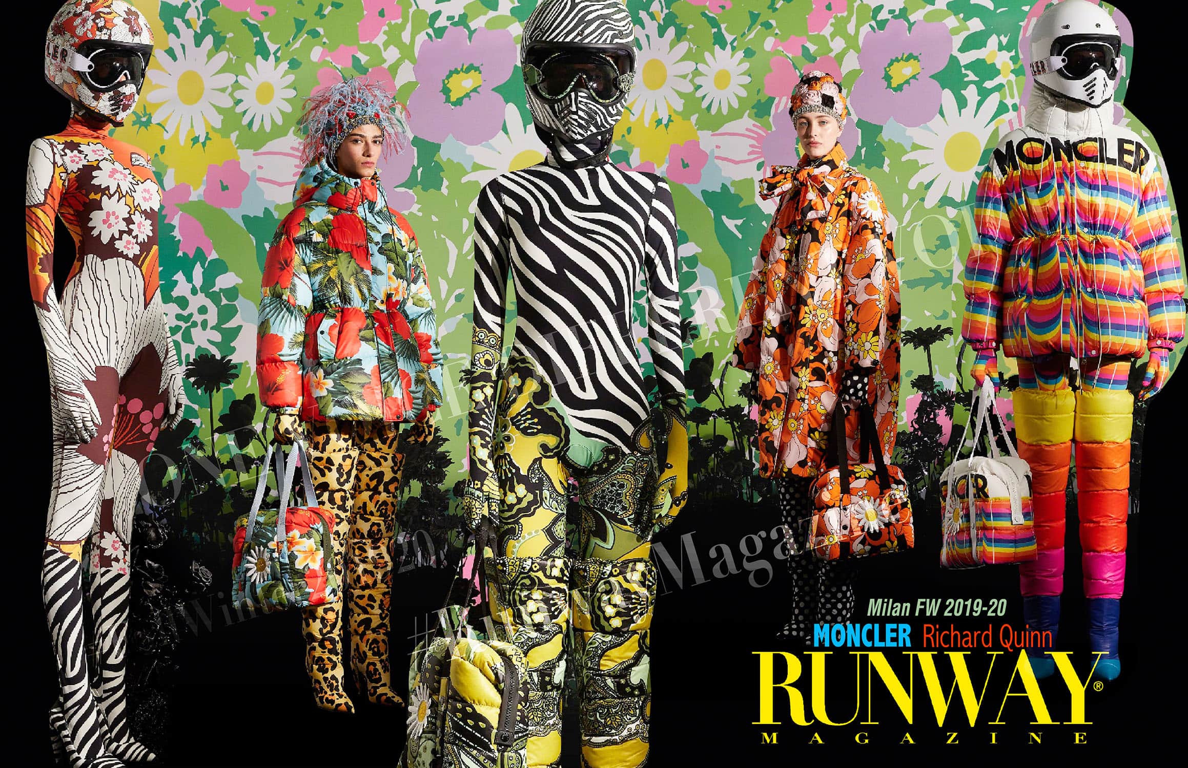 モンクレール ジーニアス 2019年秋冬2020 ミラノ - デザイナーリチャード・クイン Runway 雑誌