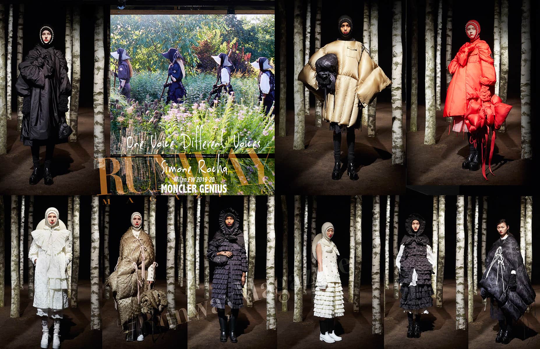 モンクレール ジーニアス 2019年秋冬2020 ミラノ - デザイナー シモーネ・ロシャ Runway 雑誌