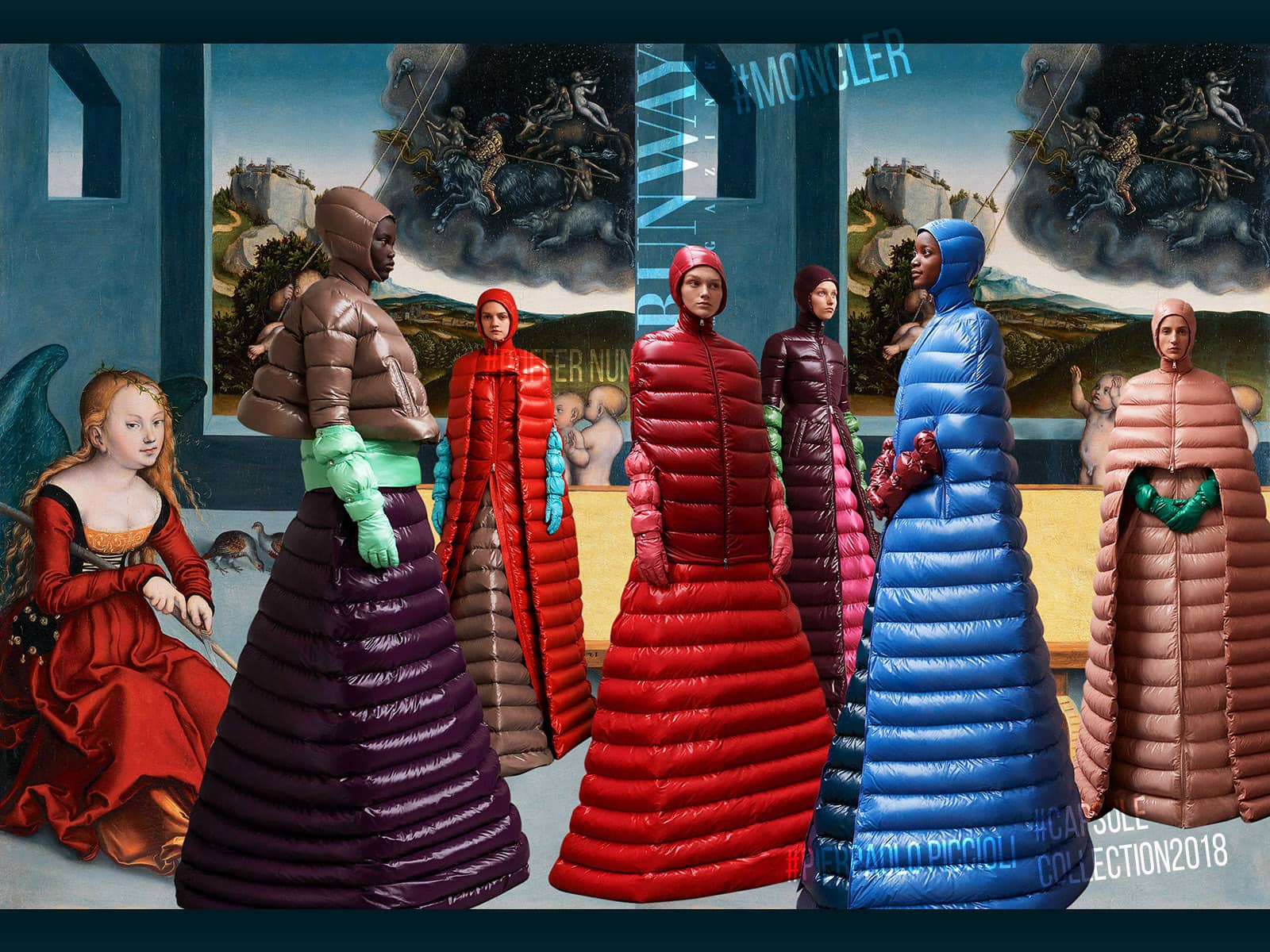 モンクレールフグコートドレスコレクション2018by Pierpaolo Piccioli by Runway 雑誌