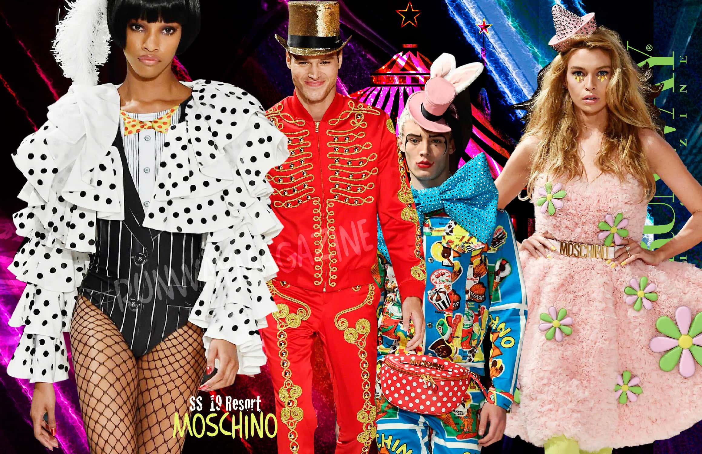 Moschino Circus Resort Summer 2019 par RUNWAY MAGAZINE