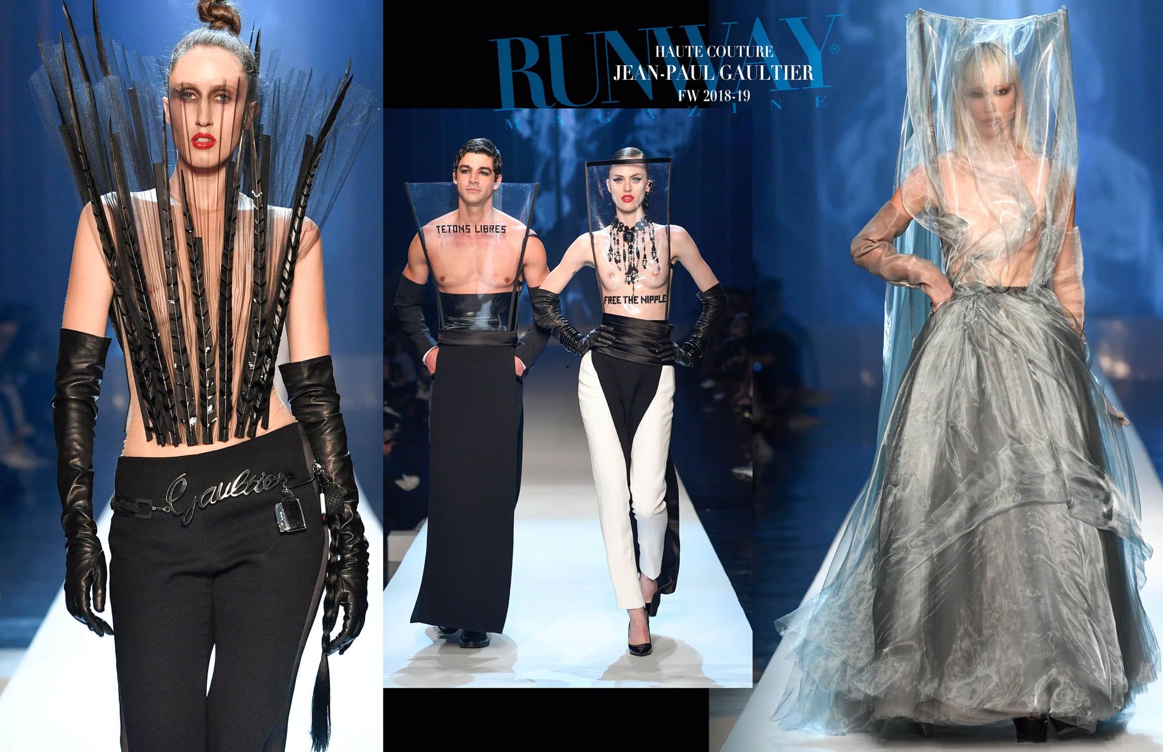 Jean Paul Gaultier Haute Couture Fall-Winter 2018-19 Paris Fashion Week by RUNWAY MAGAZINE