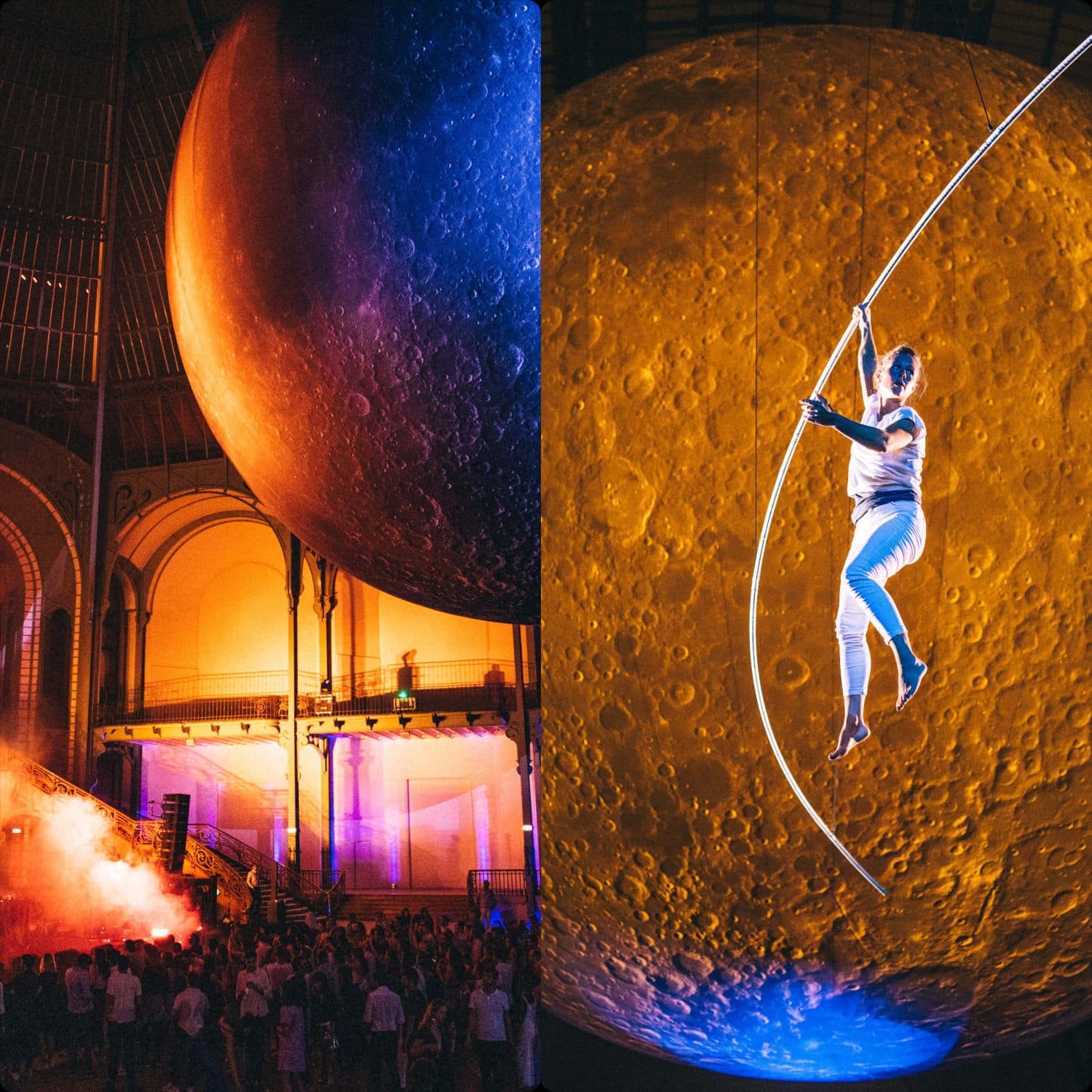Grand Palais Paris 50. Anneversar des ersten Mannes in einem Mond