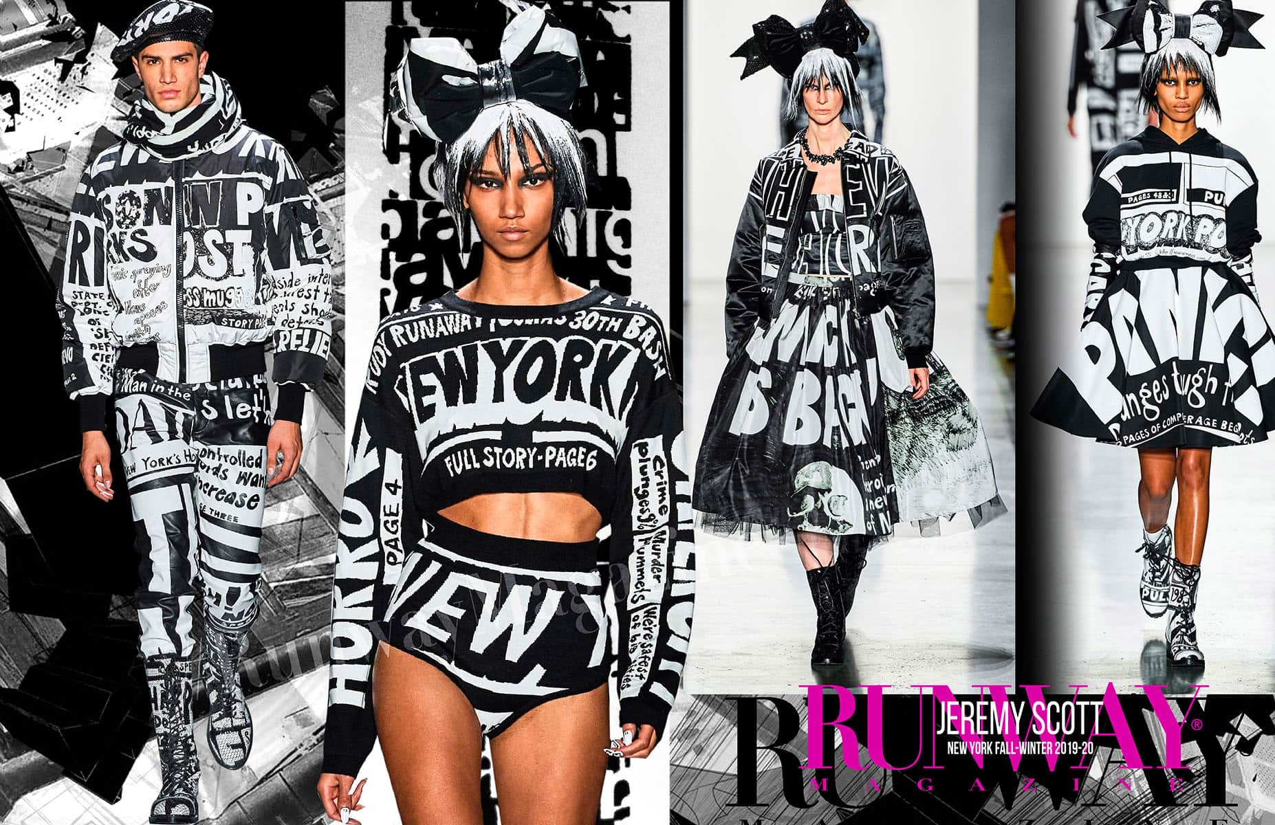 ジェレミー スコット 2019年秋冬2020 ニューヨーク RUNWAY マガジン