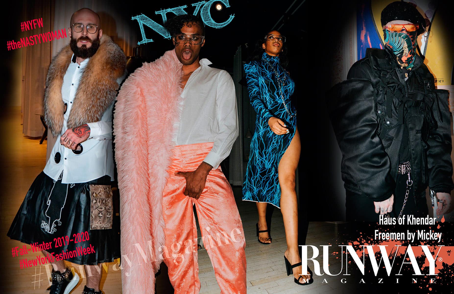 Jay Davincii e Mickey Freemen outono inverno 2019-2020 New York