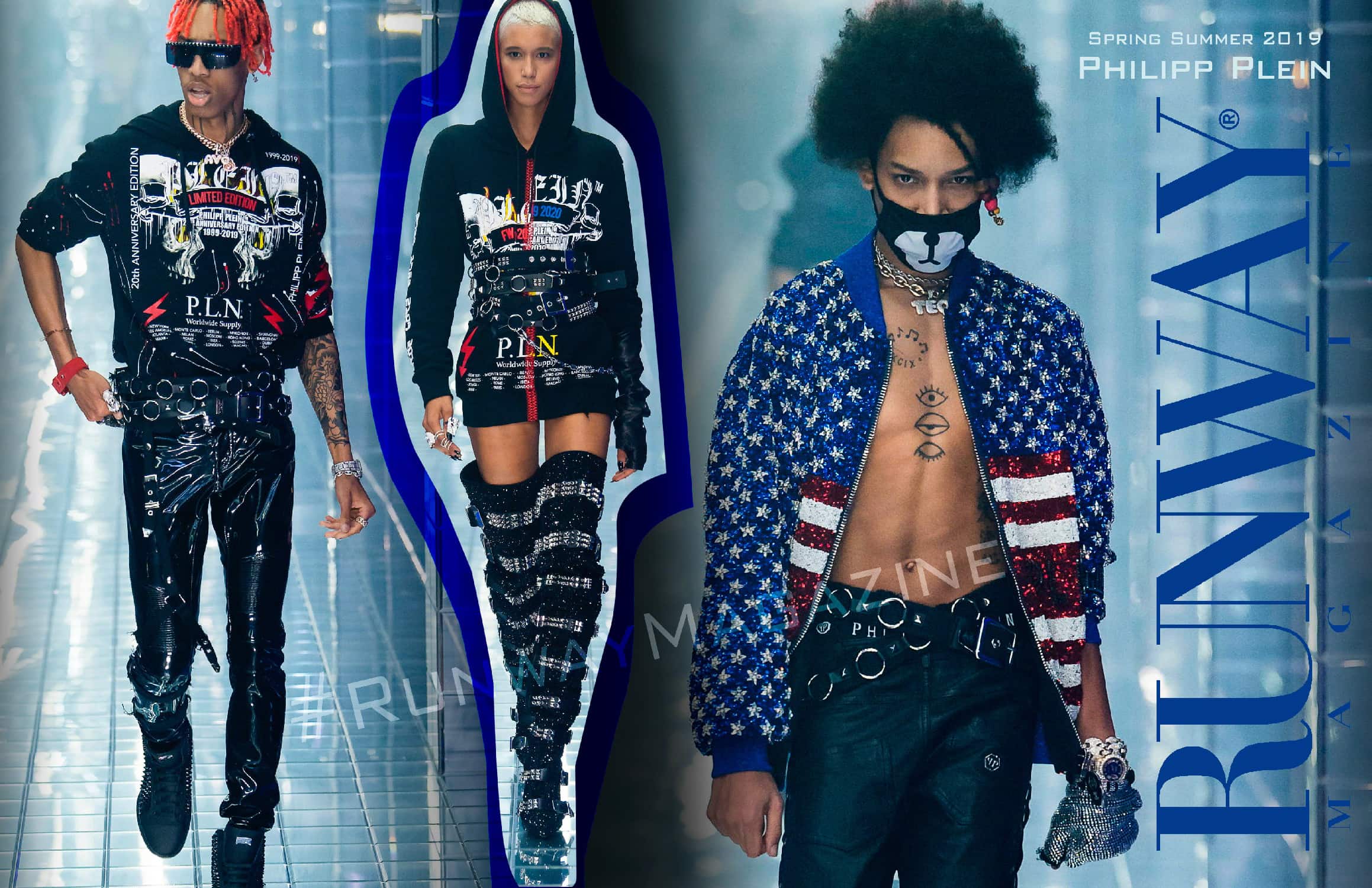 Philipp Plein Printemps Été 2019 Milan Fashion Week par RUNWAY MAGAZINE