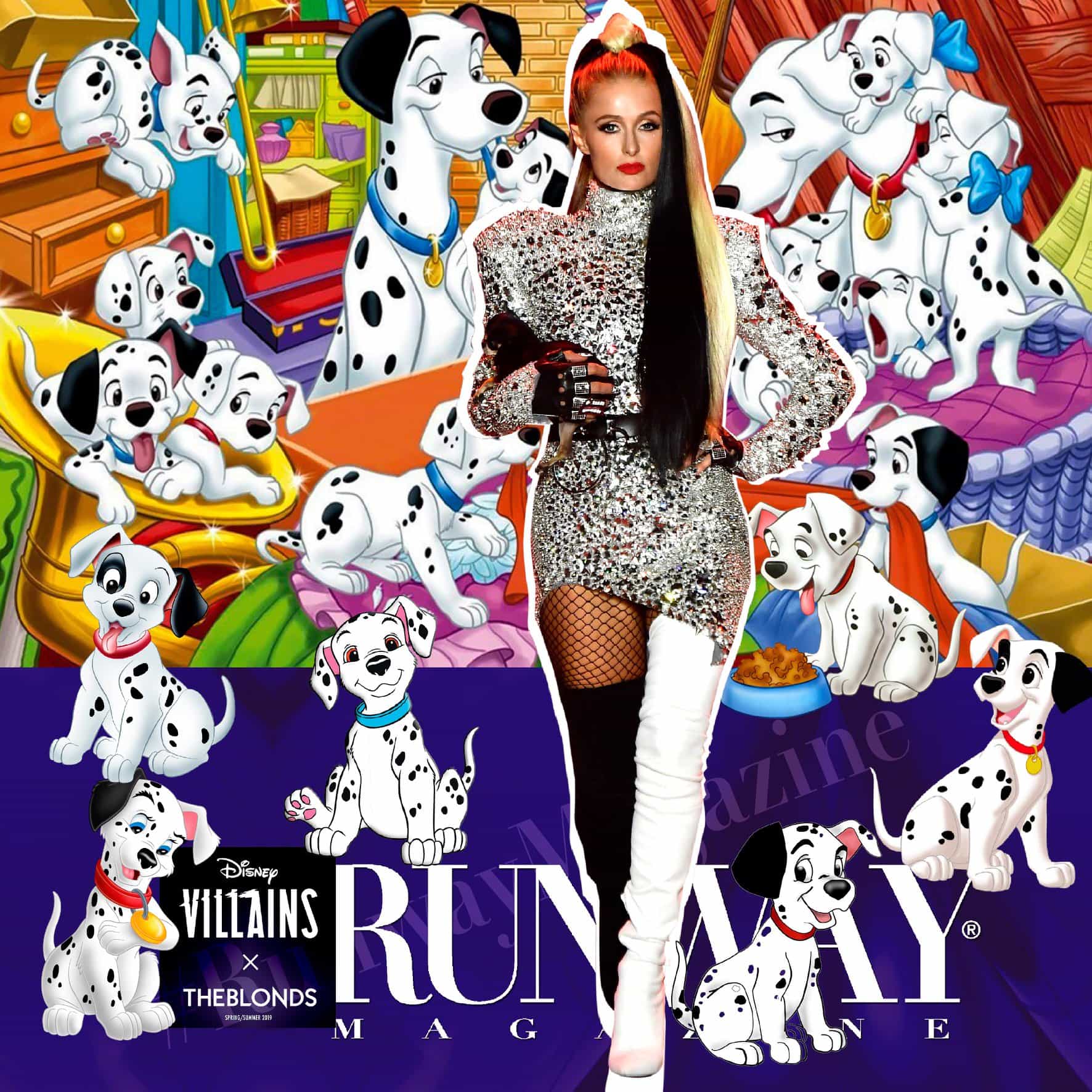 Paris Hilton Frühling-Sommer 2019 Disney Villains x Die Blondinen New York von RUNWAY MAGAZIN