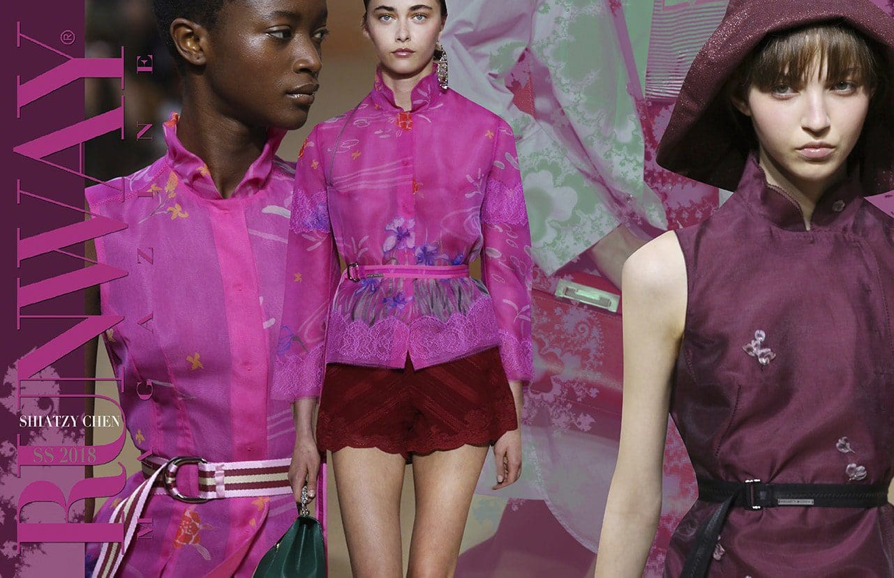 Tendance rose -Shiatzy Chen printemps-été 2018 par Runway Magazine Fashion Week de Paris