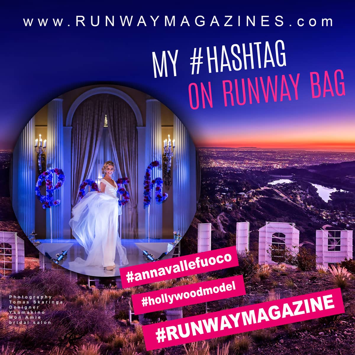 História da Moda Modelo Anna Vallefuoco - Minha Runway Saco por RUNWAY MAGAZINE