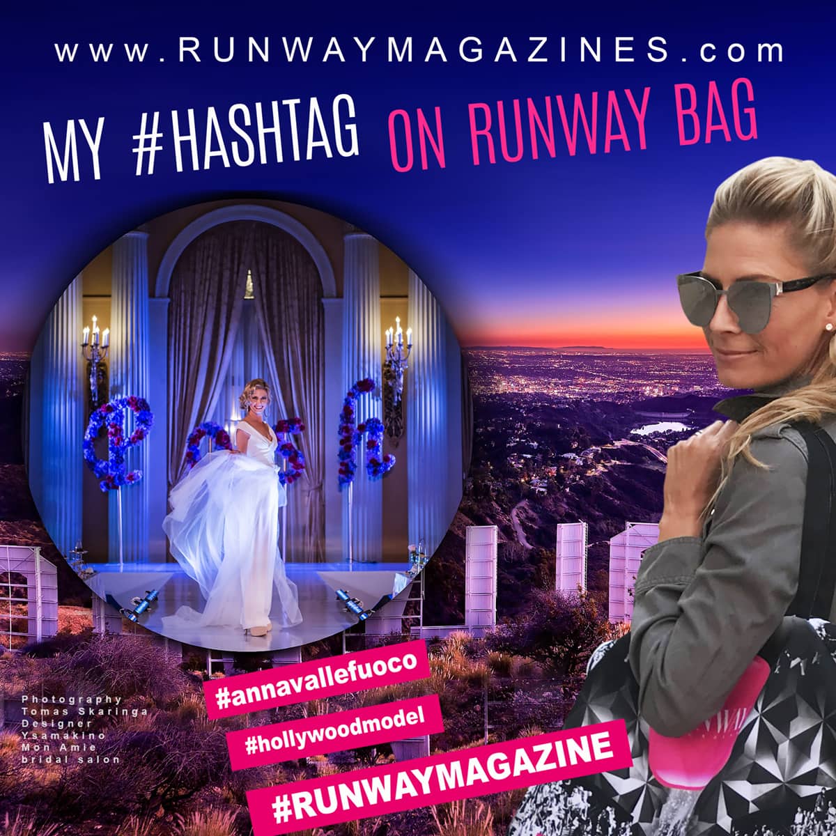História da Moda Modelo Anna Vallefuoco - Minha Runway Saco por RUNWAY MAGAZINE