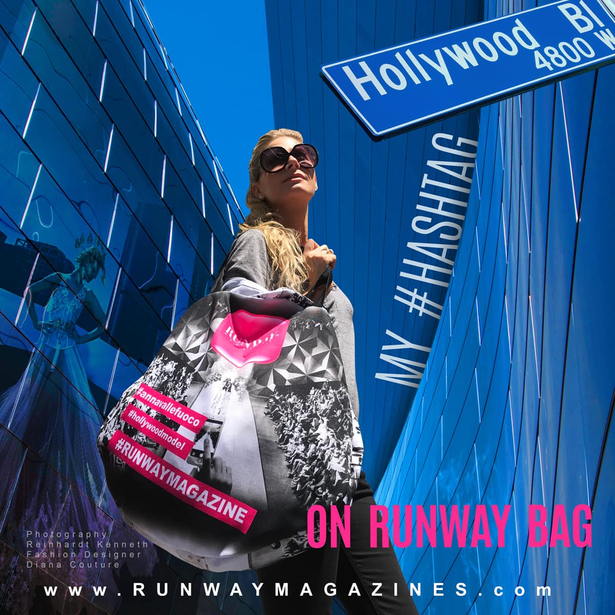 História da Moda Modelo Anna Vallefuoco - Minha Runway Saco por RUNWAY MAGAZINE