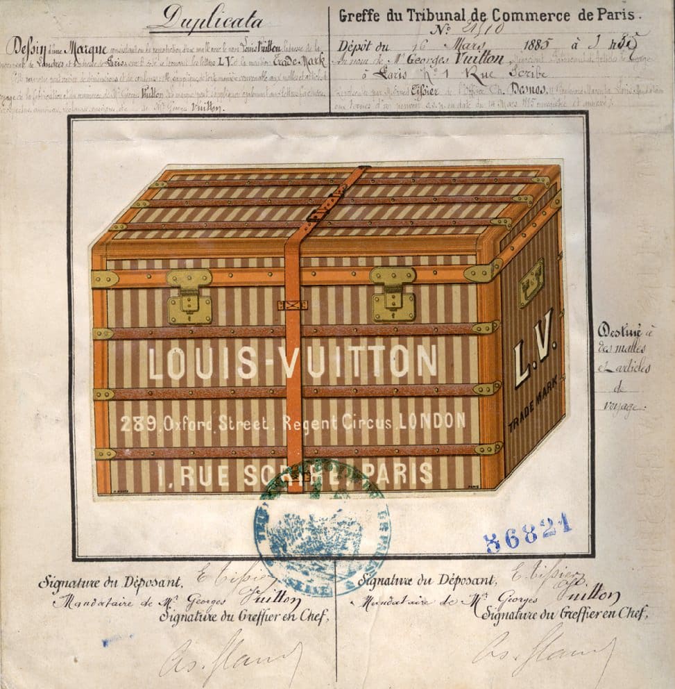 Luis Vuitton la malle de voyage 1885 - Les trésors de l'INPI par RUNWAY MAGAZINE