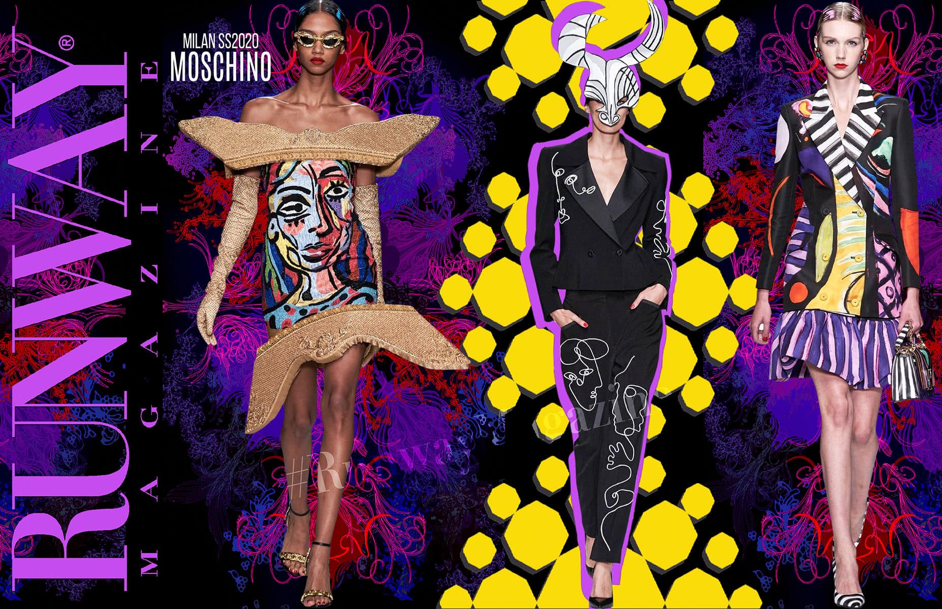 Moschino Frühling Sommer 2020 Mailand von Runway Magazin