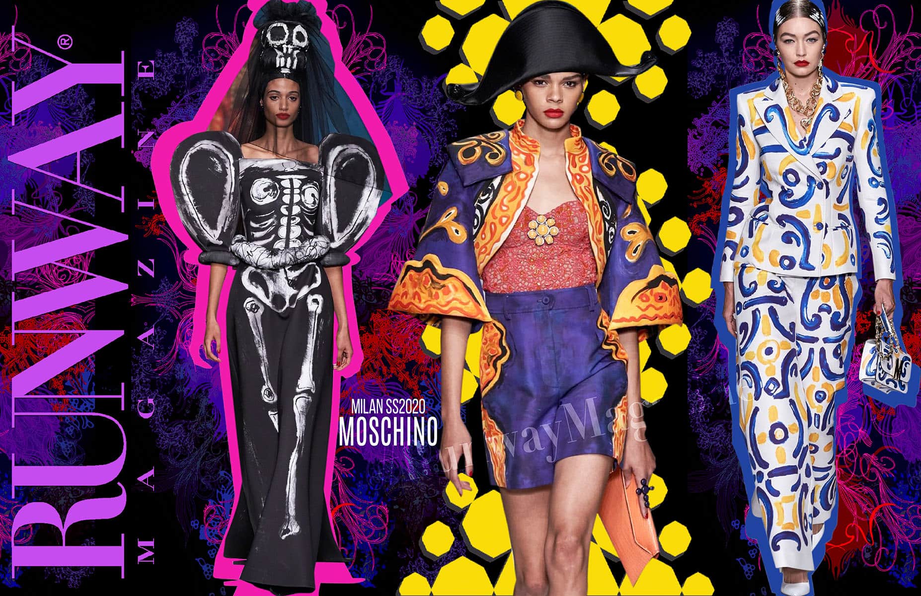 Moschino Frühling Sommer 2020 Mailand von Runway Magazin